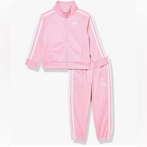 Adidas Pink Tracksuit Set
